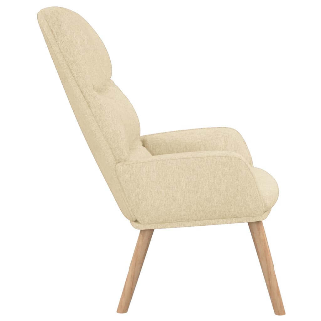 Chaise de relaxation Crème Tissu - XIOS