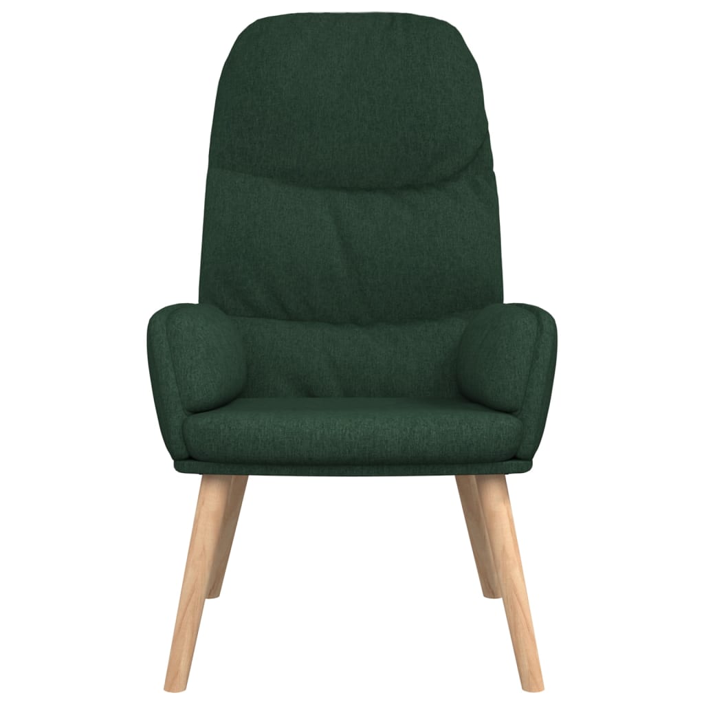 Chaise de relaxation Vert foncé Tissu - XIOS