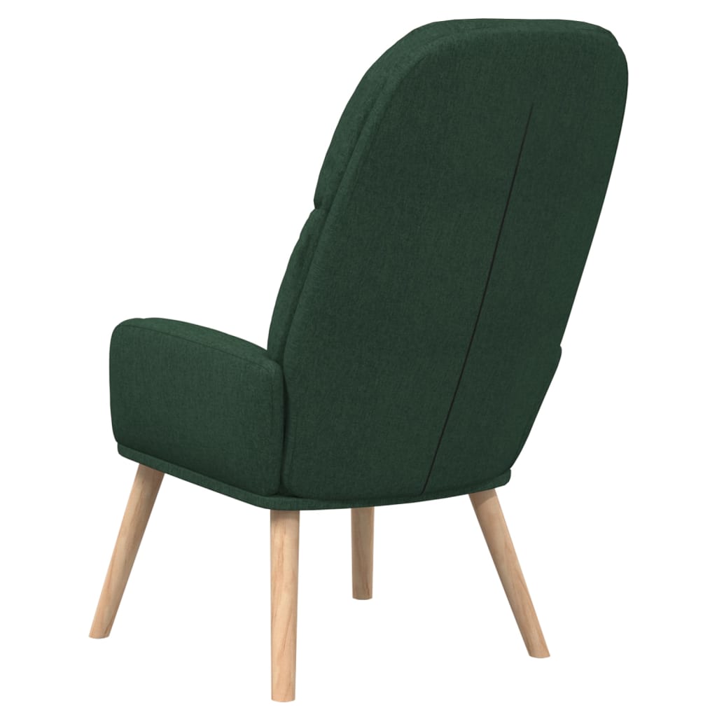 Chaise de relaxation Vert foncé Tissu - XIOS