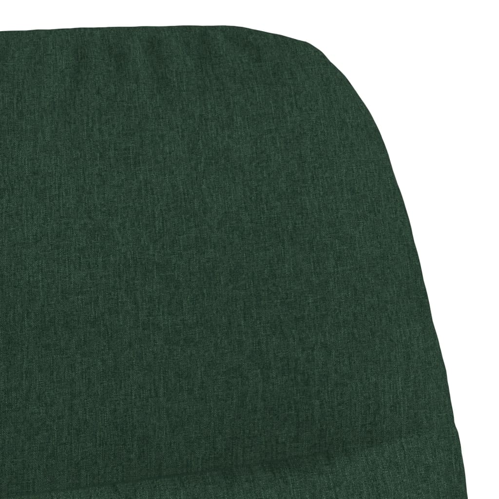 Chaise de relaxation Vert foncé Tissu - XIOS