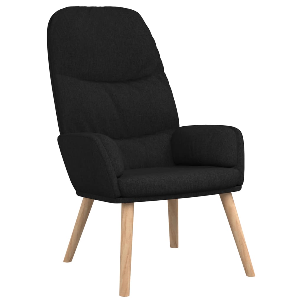 Chaise de relaxation Noir Tissu - XIOS
