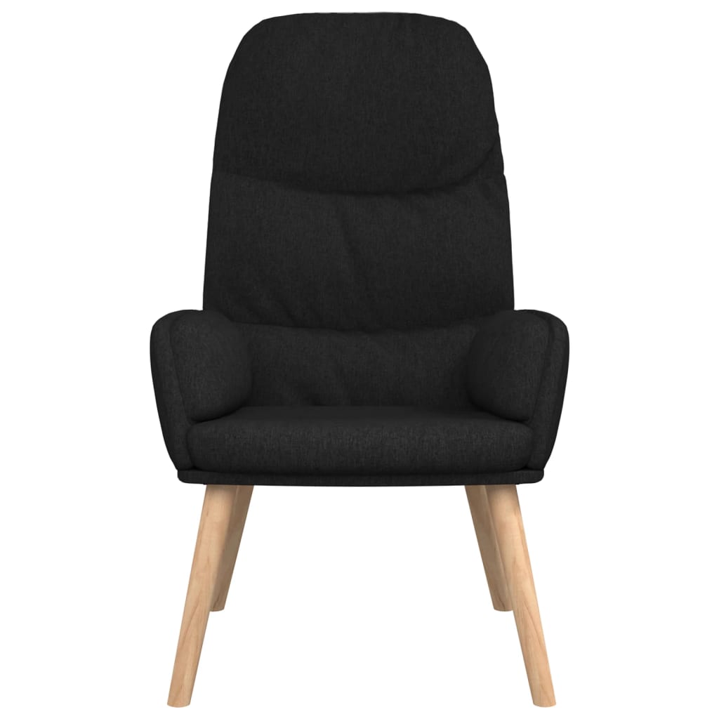 Chaise de relaxation Noir Tissu - XIOS