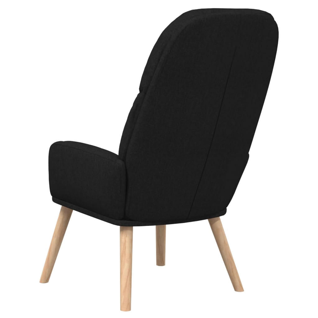 Chaise de relaxation Noir Tissu - XIOS