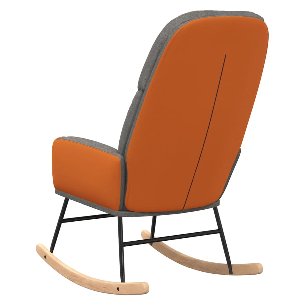 Chaise à bascule Gris clair Tissu - XIOS