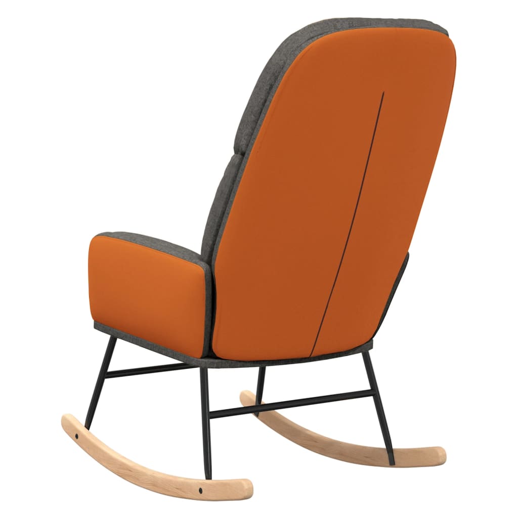 Chaise à bascule Gris foncé Tissu - XIOS