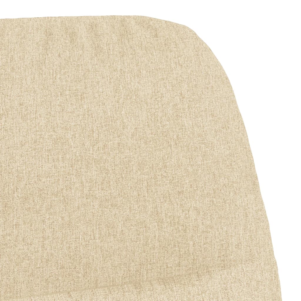 Chaise à bascule Blanc crème Tissu - XIOS