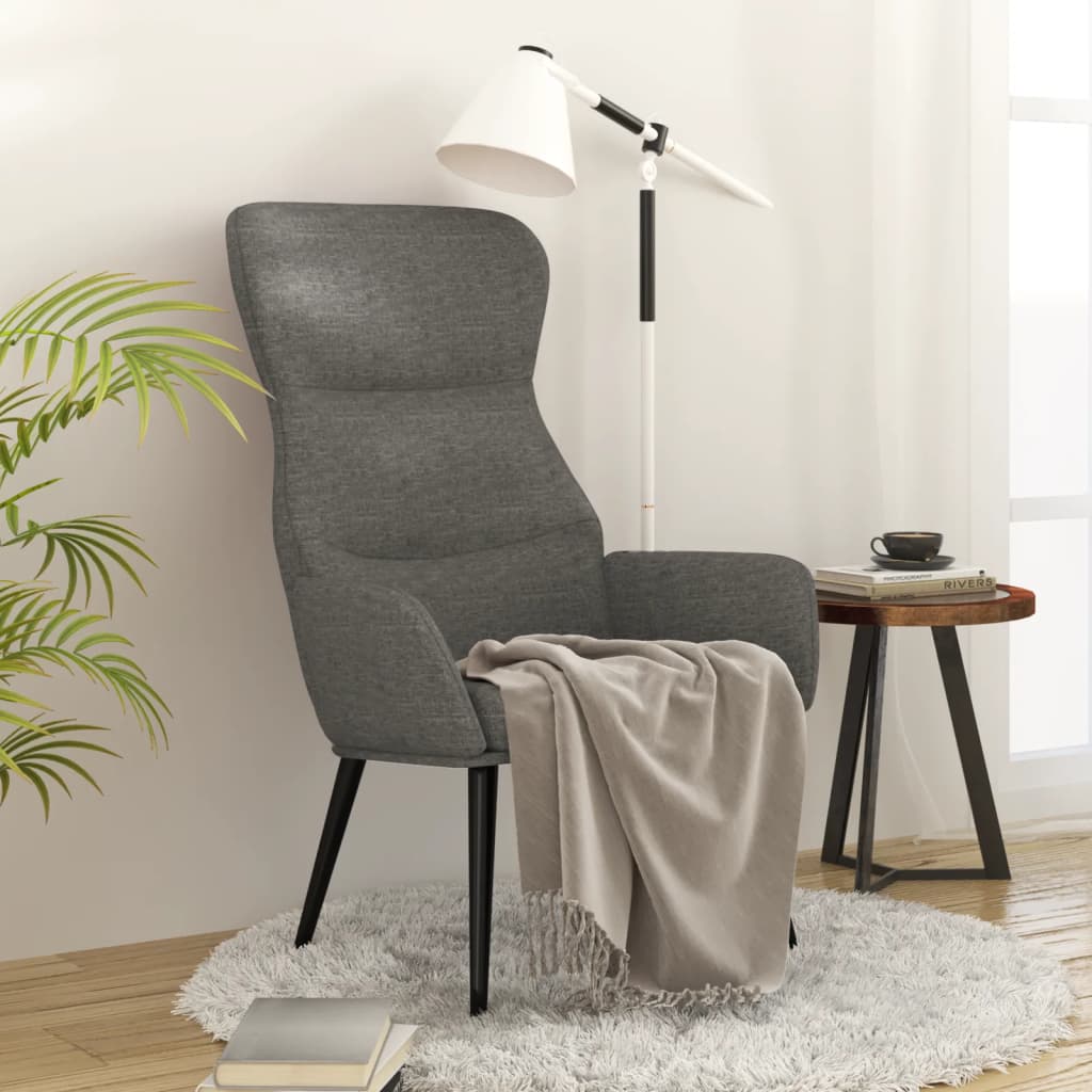 Chaise de relaxation Gris clair Tissu - XIOS