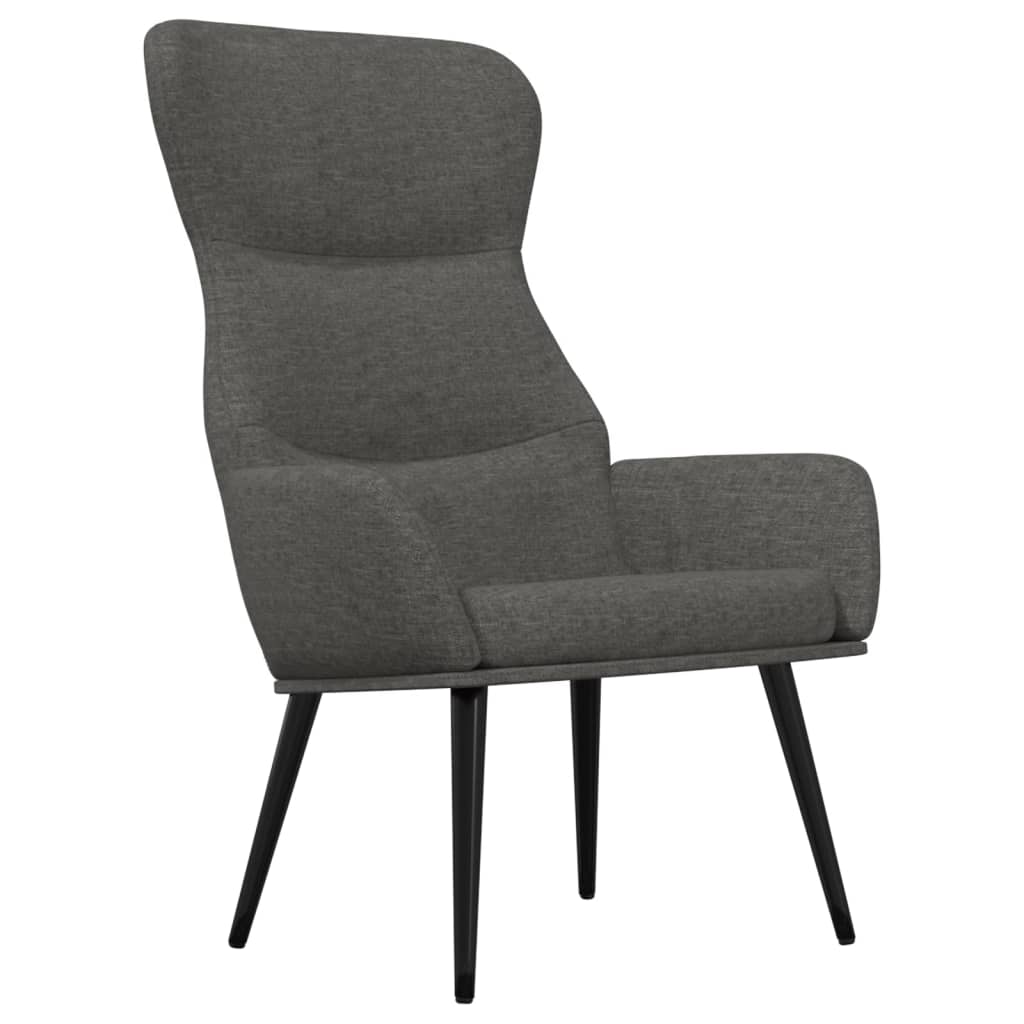 Chaise de relaxation Gris foncé Tissu - XIOS