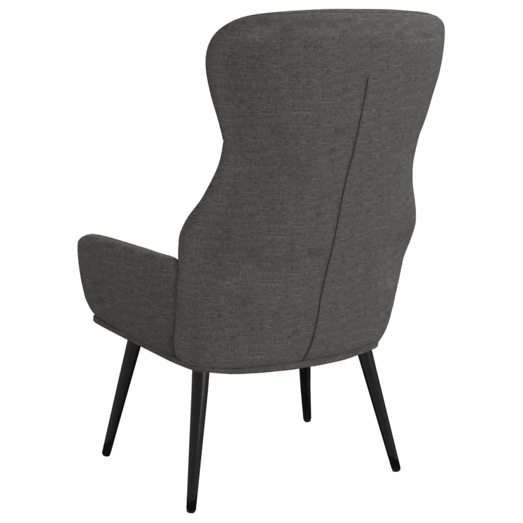 Chaise de relaxation Gris foncé Tissu - XIOS