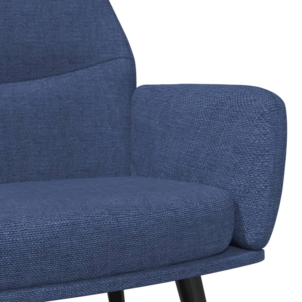 Chaise de relaxation Bleu Tissu - XIOS