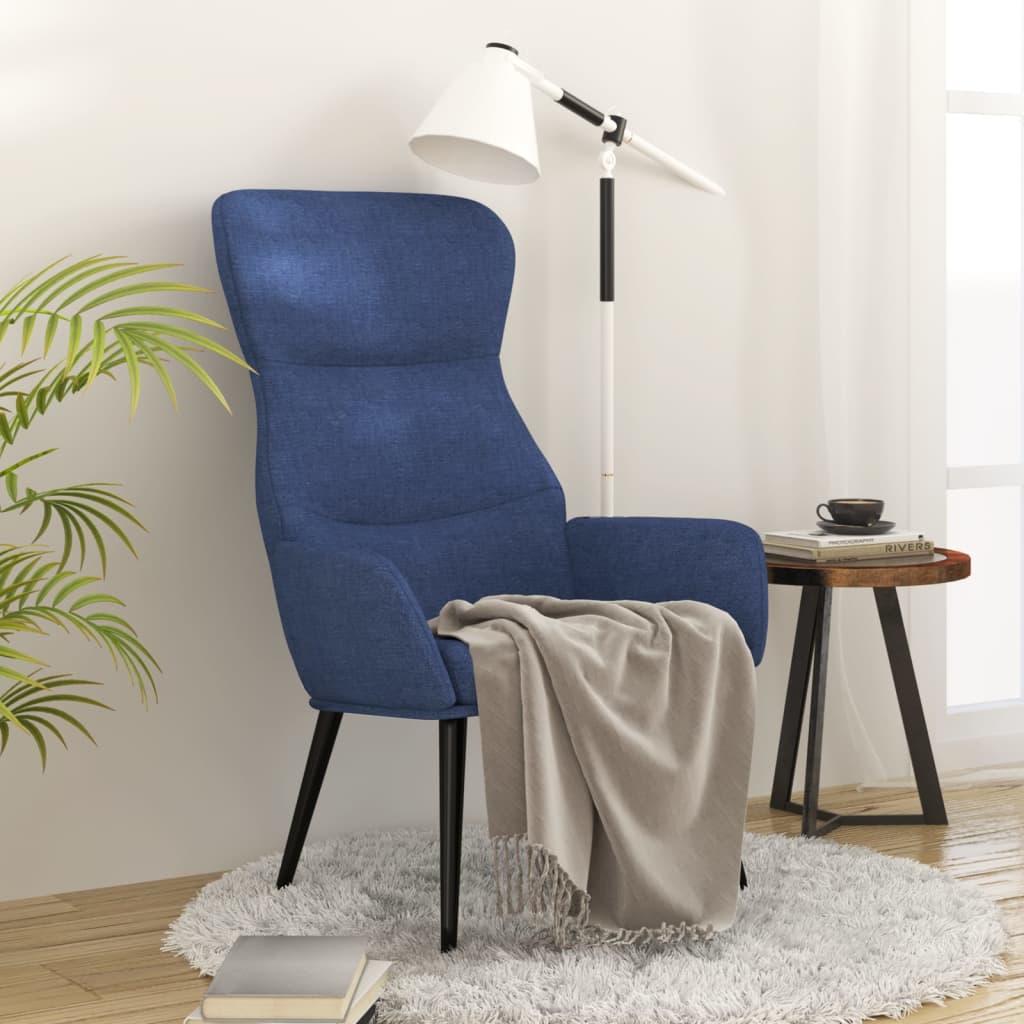 Chaise de relaxation Bleu Tissu - XIOS