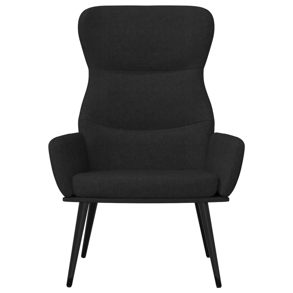 Chaise de relaxation Noir Tissu - XIOS