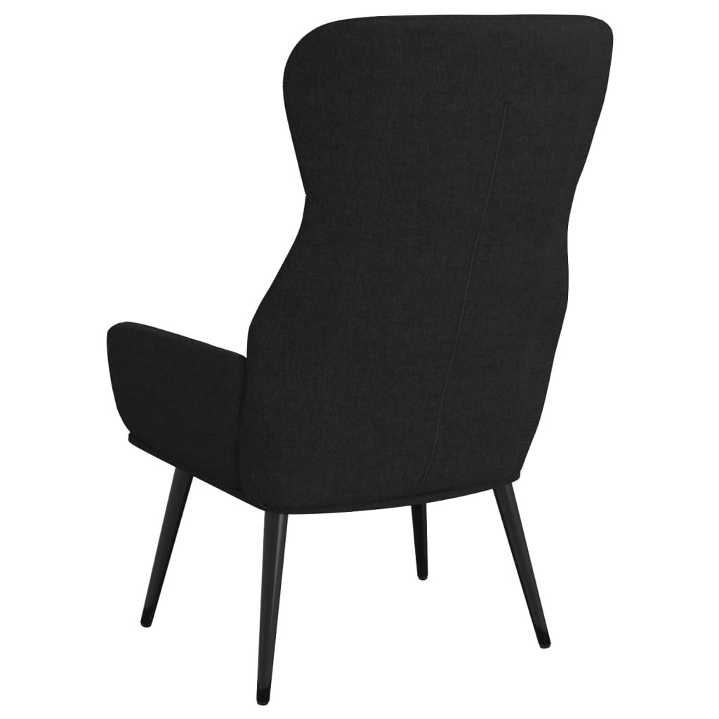 Chaise de relaxation Noir Tissu - XIOS