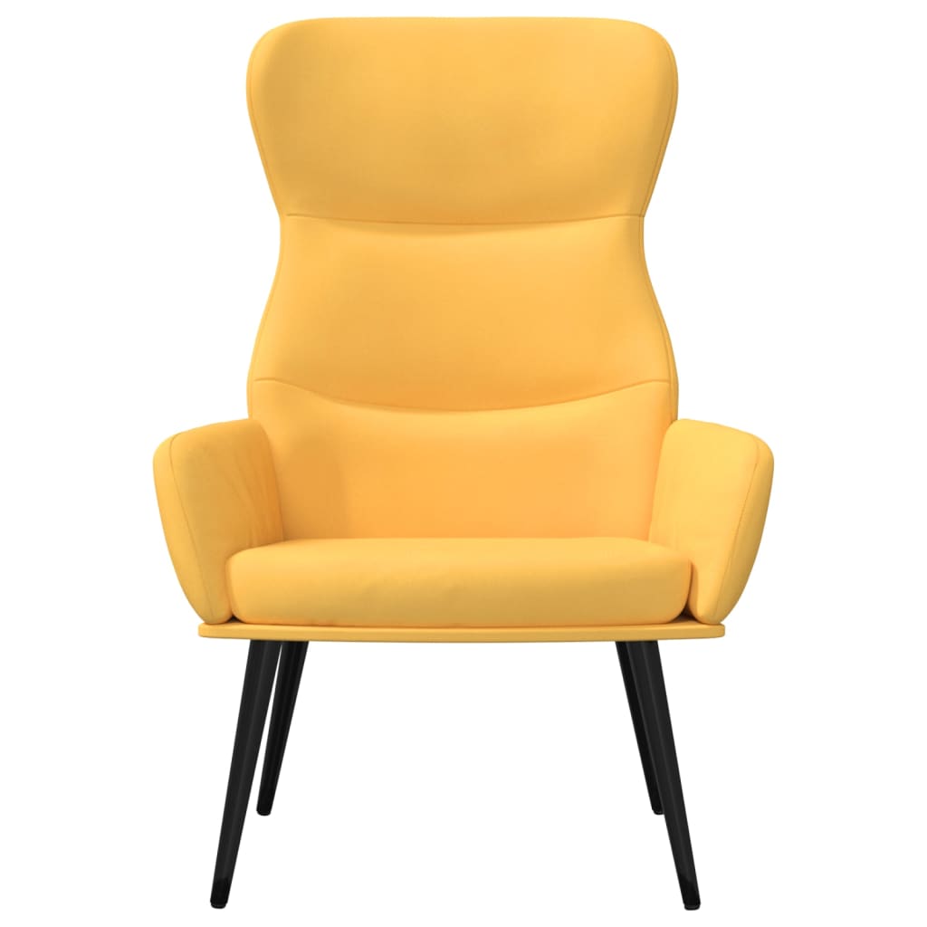 Chaise de relaxation Jaune moutarde Tissu - XIOS