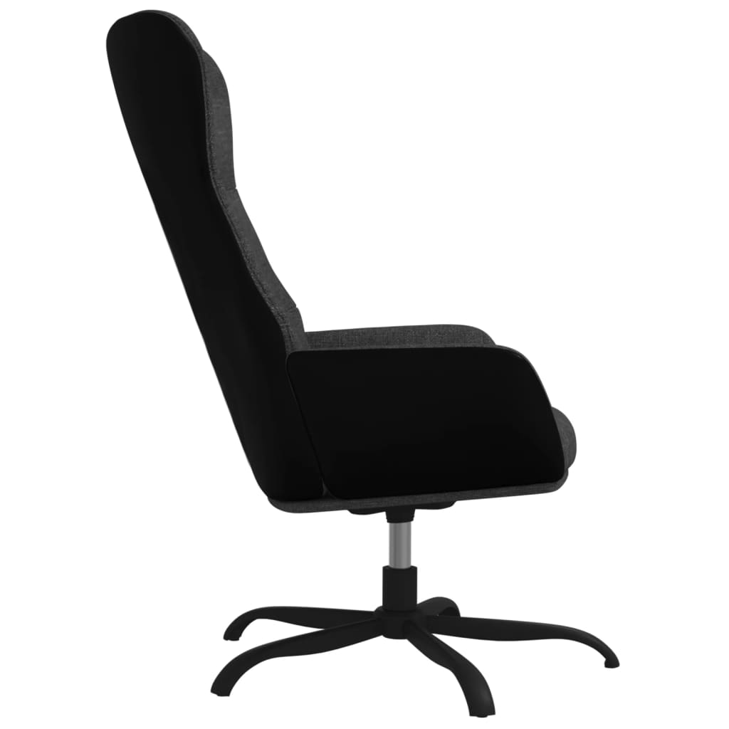 Chaise de relaxation Gris foncé Tissu - XIOS