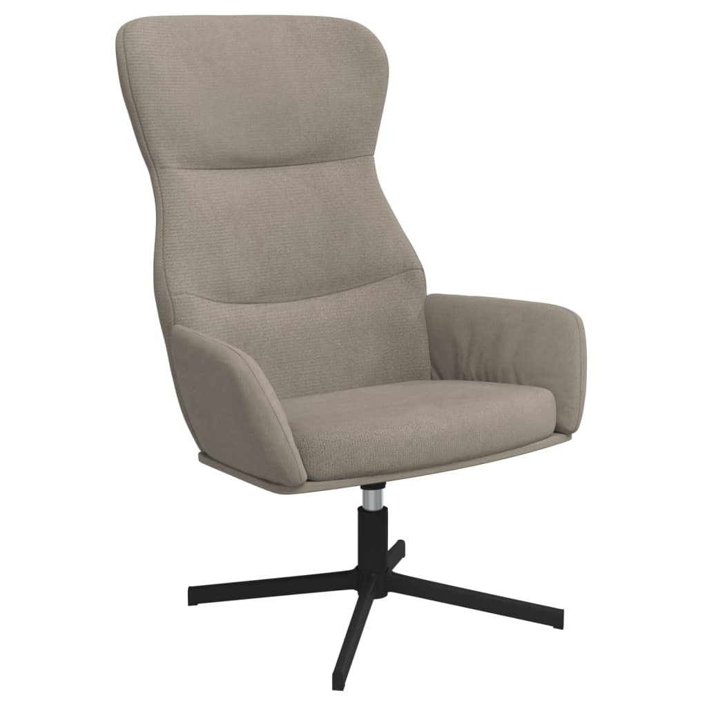 Chaise de relaxation Gris clair Velours - XIOS