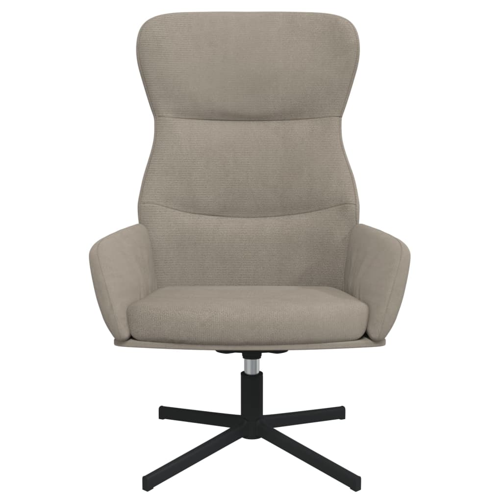 Chaise de relaxation Gris clair Velours - XIOS
