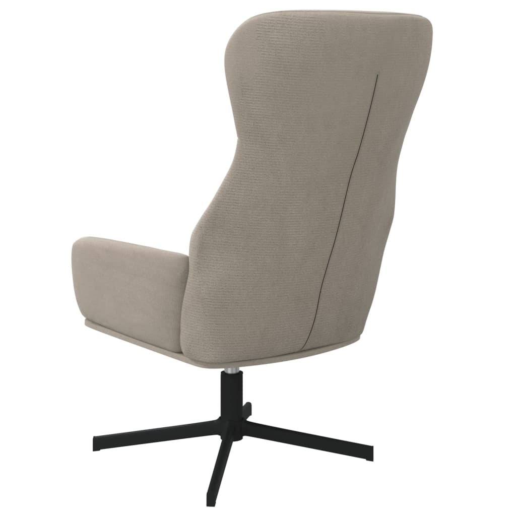Chaise de relaxation Gris clair Velours - XIOS