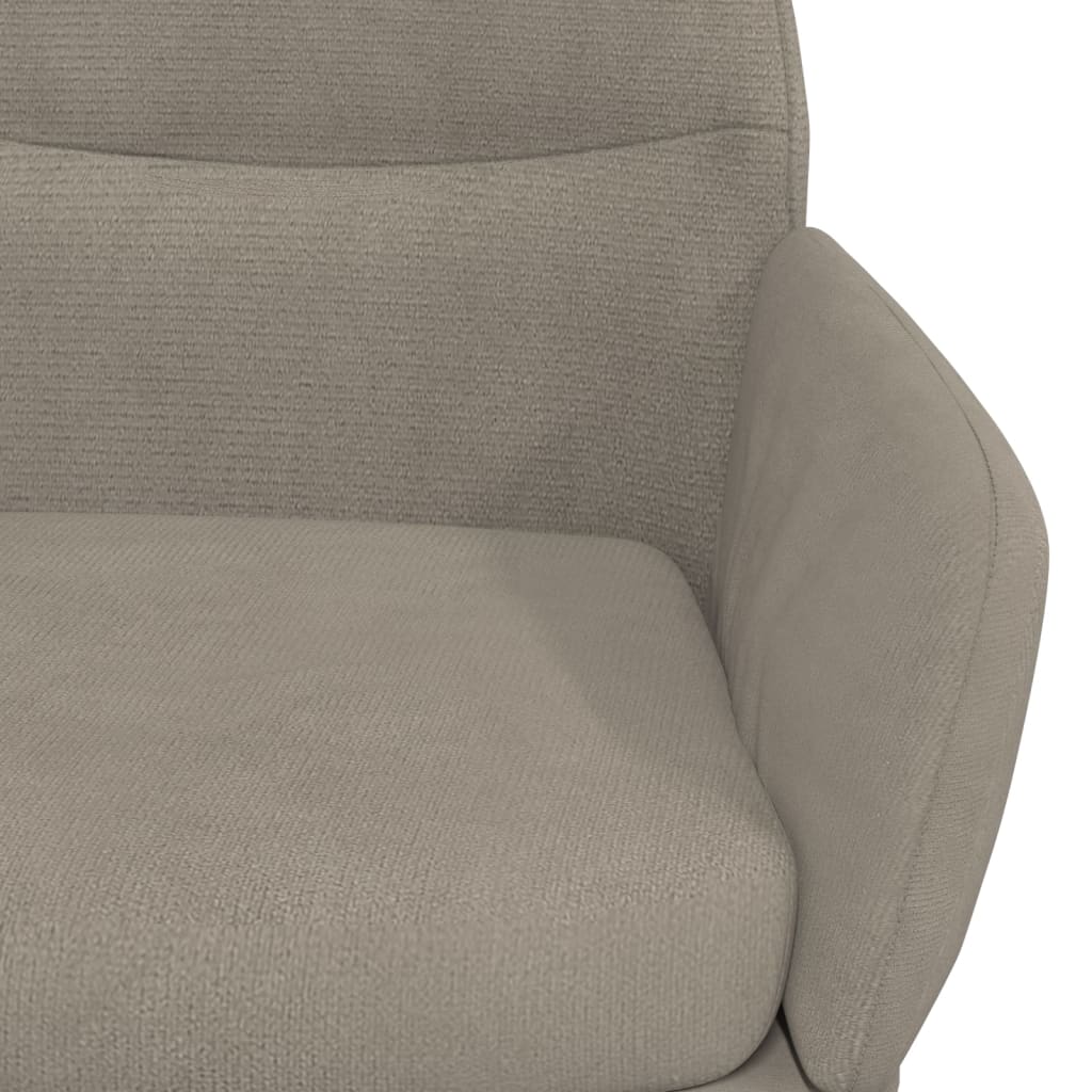 Chaise de relaxation Gris clair Velours - XIOS