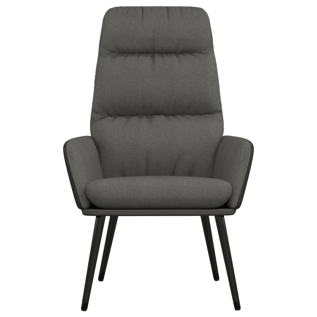 Chaise de relaxation Gris foncé Tissu - XIOS