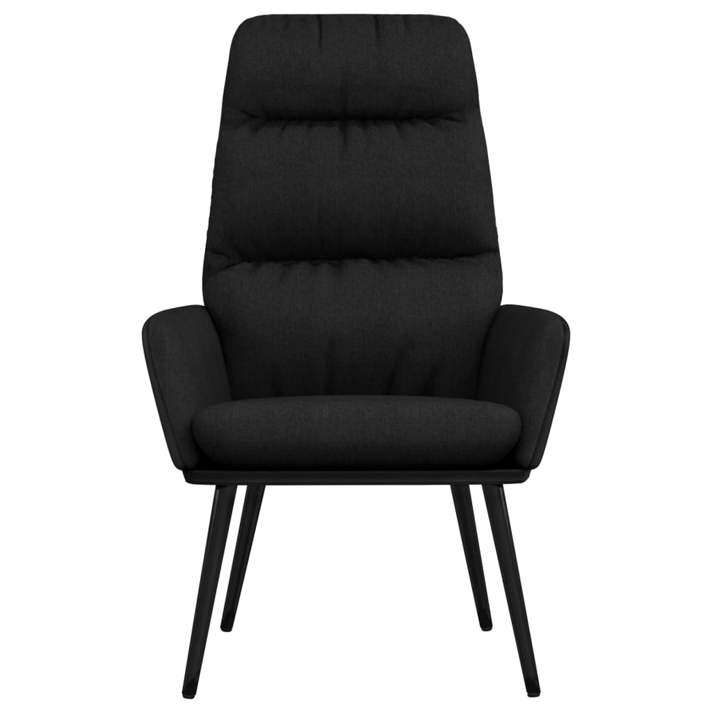 Chaise de relaxation Noir Tissu - XIOS