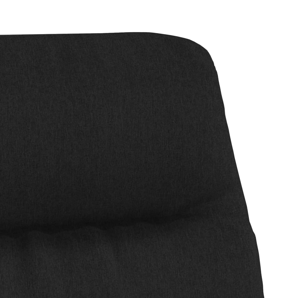 Chaise de relaxation Noir Tissu - XIOS