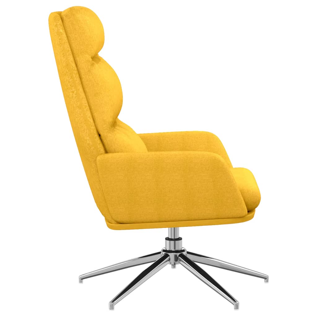 Chaise de relaxation Jaune moutarde Tissu - XIOS