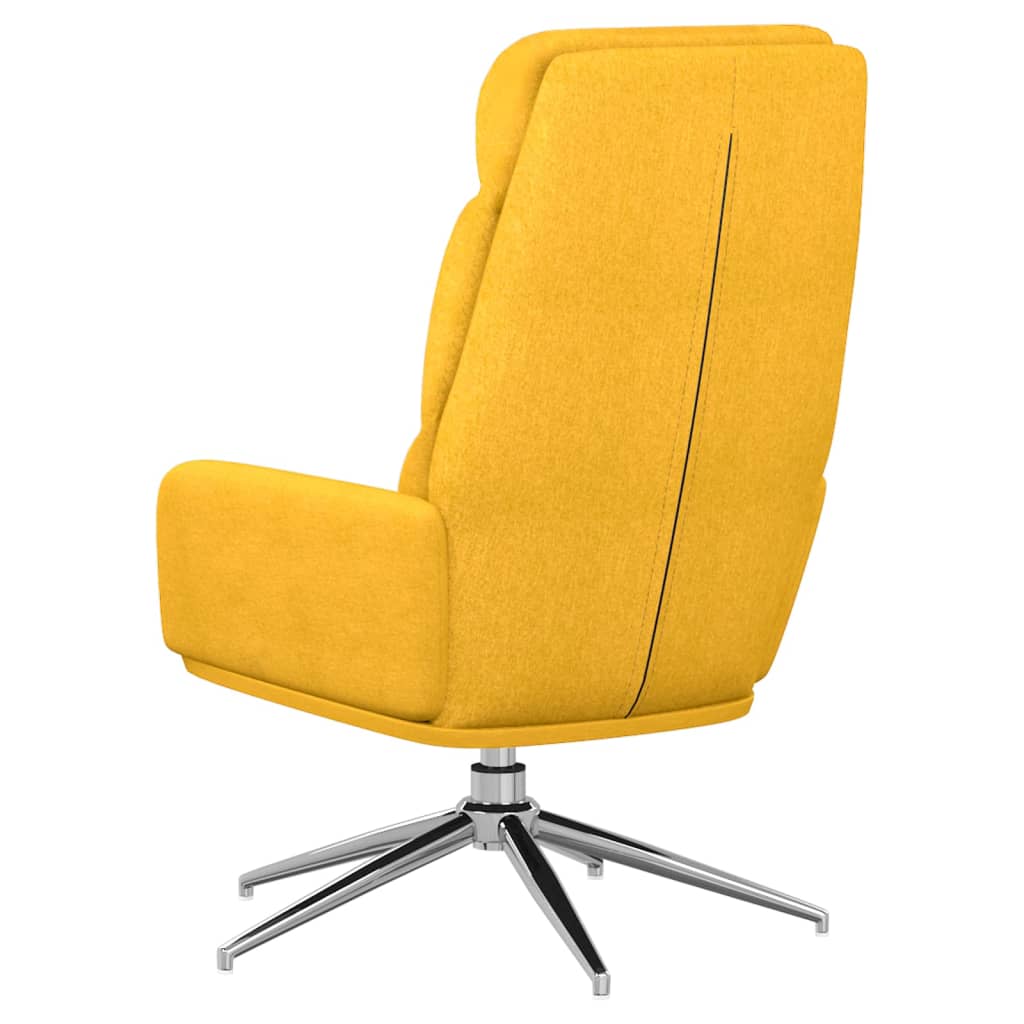 Chaise de relaxation Jaune moutarde Tissu - XIOS