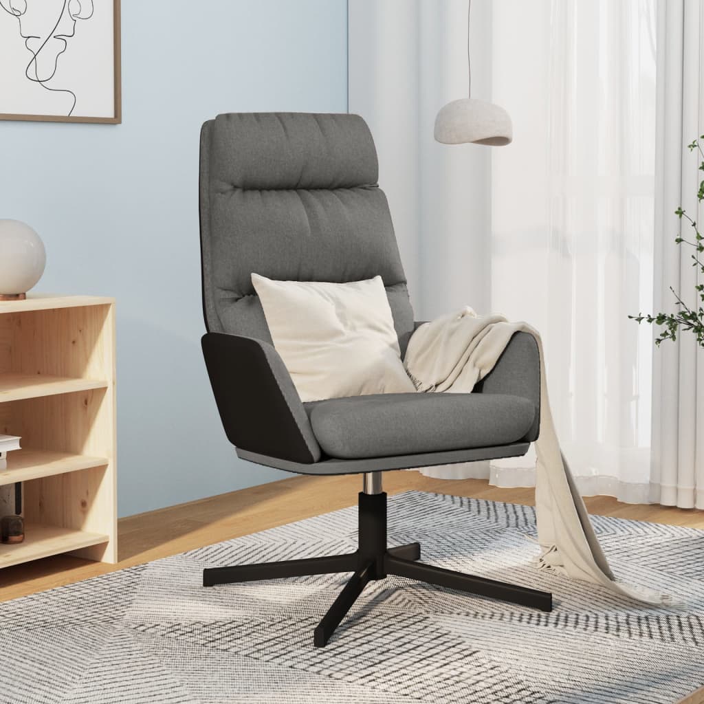 Chaise de relaxation Gris clair Tissu - XIOS