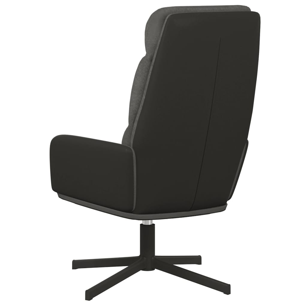 Chaise de relaxation Gris foncé Tissu - XIOS