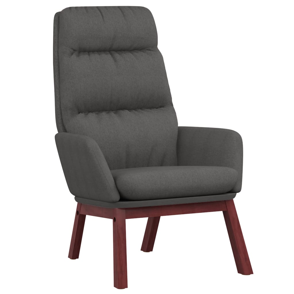 Chaise de relaxation Gris foncé Tissu Fauteuils vidaXL