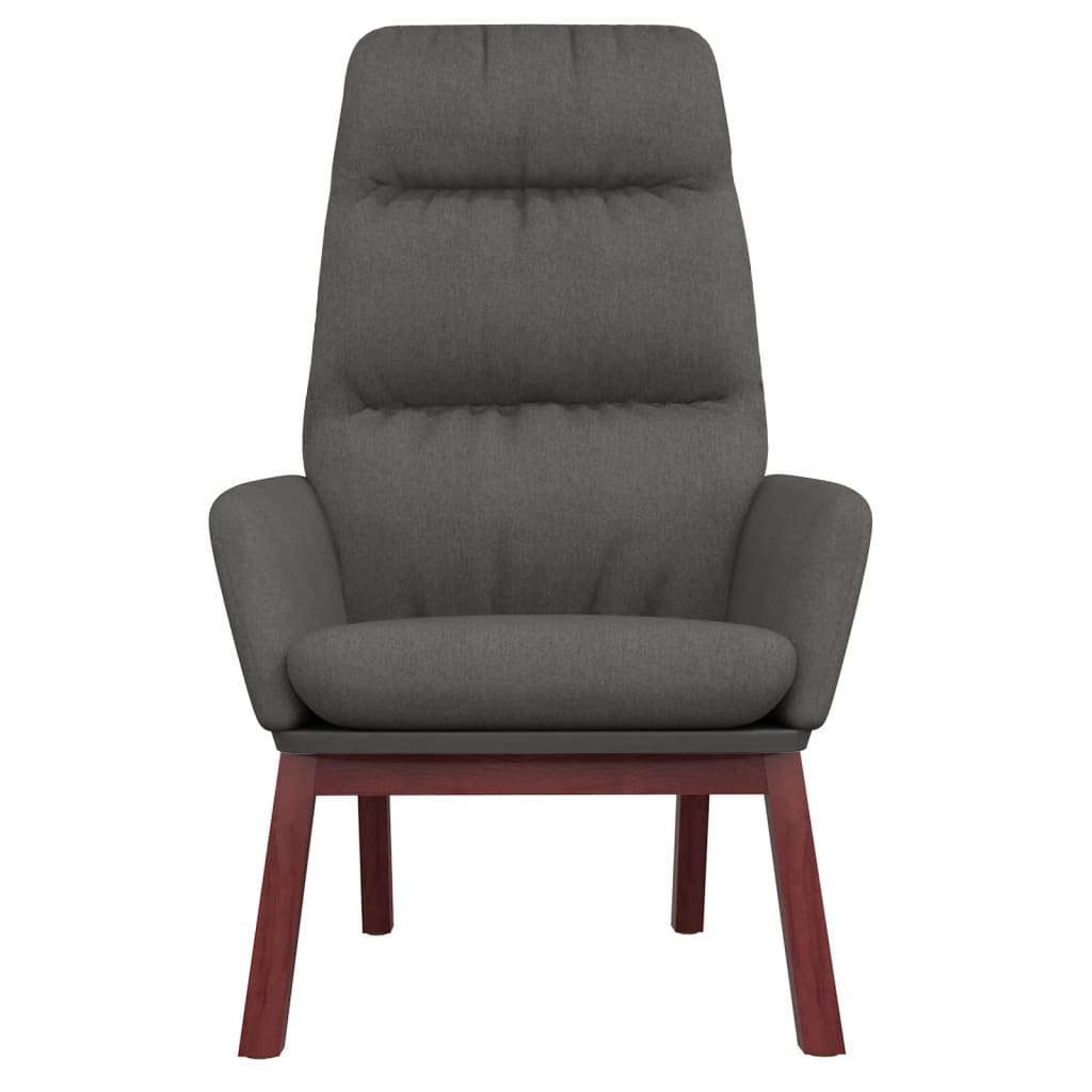 Chaise de relaxation Gris foncé Tissu Fauteuils vidaXL