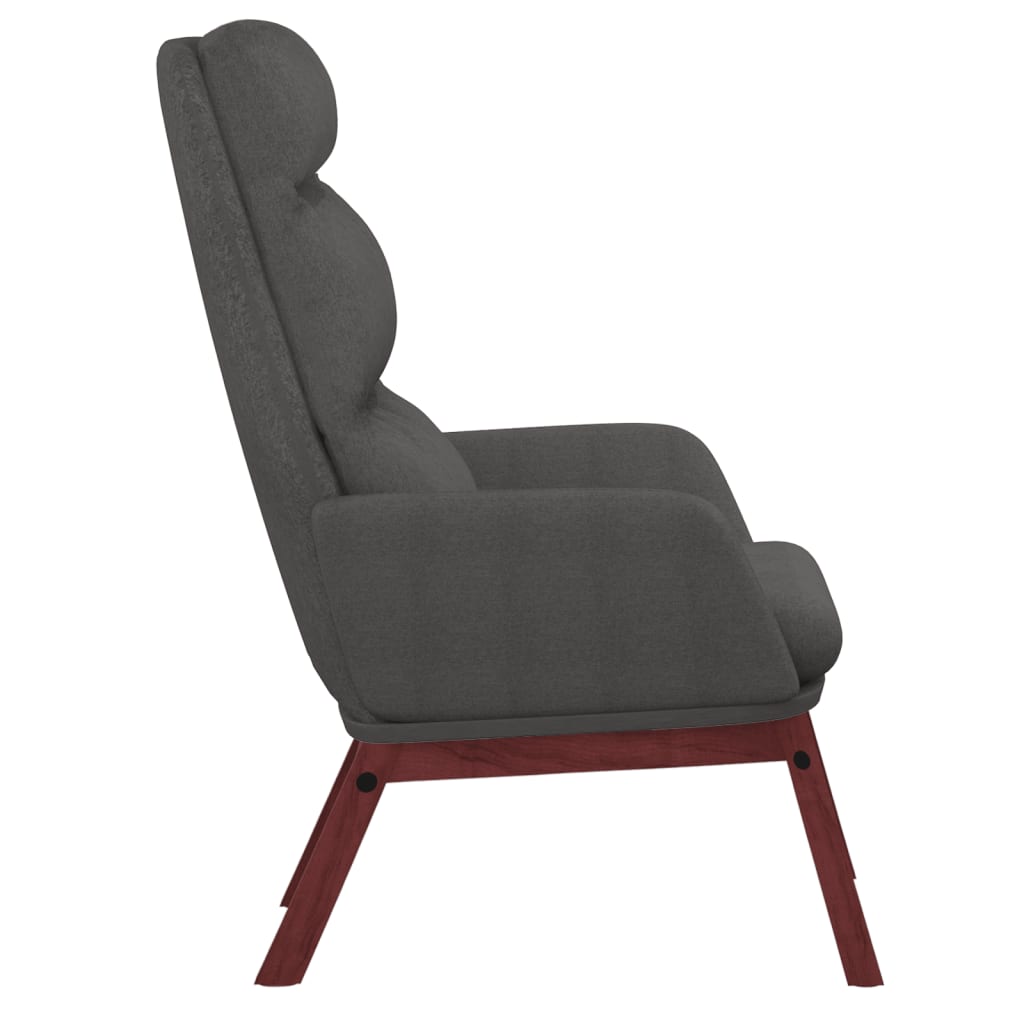 Chaise de relaxation Gris foncé Tissu Fauteuils vidaXL
