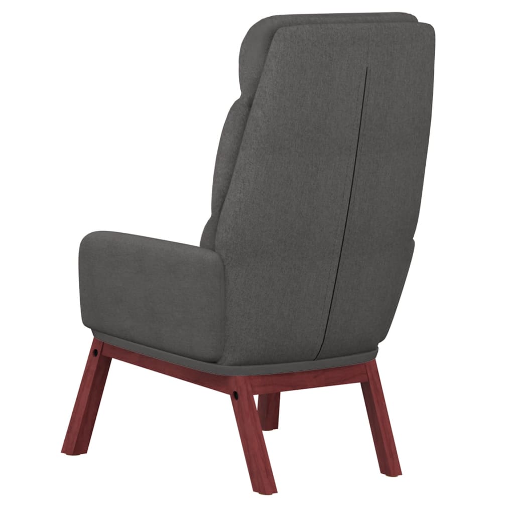 Chaise de relaxation Gris foncé Tissu Fauteuils vidaXL