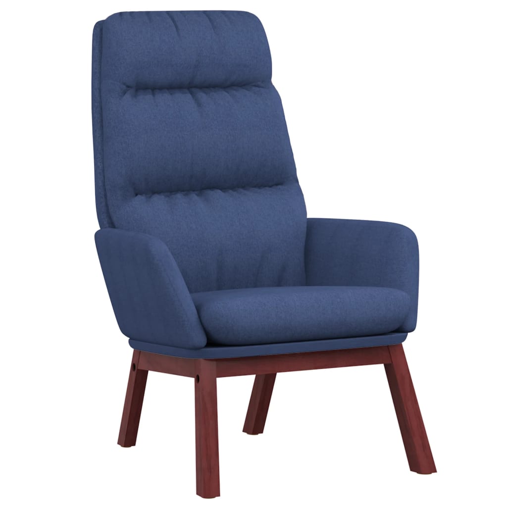 Chaise de relaxation Bleu Tissu Fauteuils vidaXL