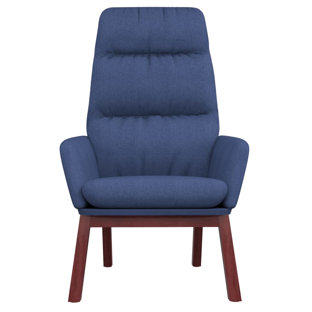 Chaise de relaxation Bleu Tissu Fauteuils vidaXL