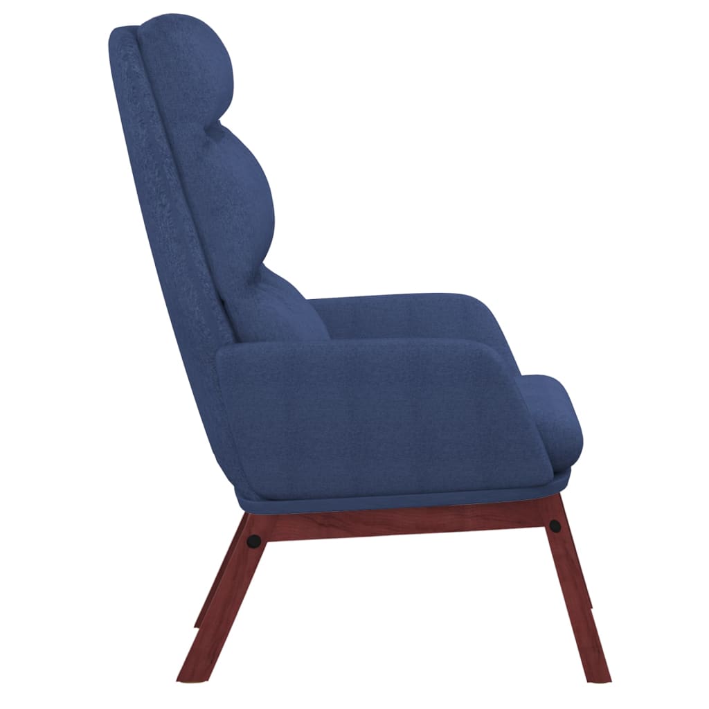 Chaise de relaxation Bleu Tissu Fauteuils vidaXL