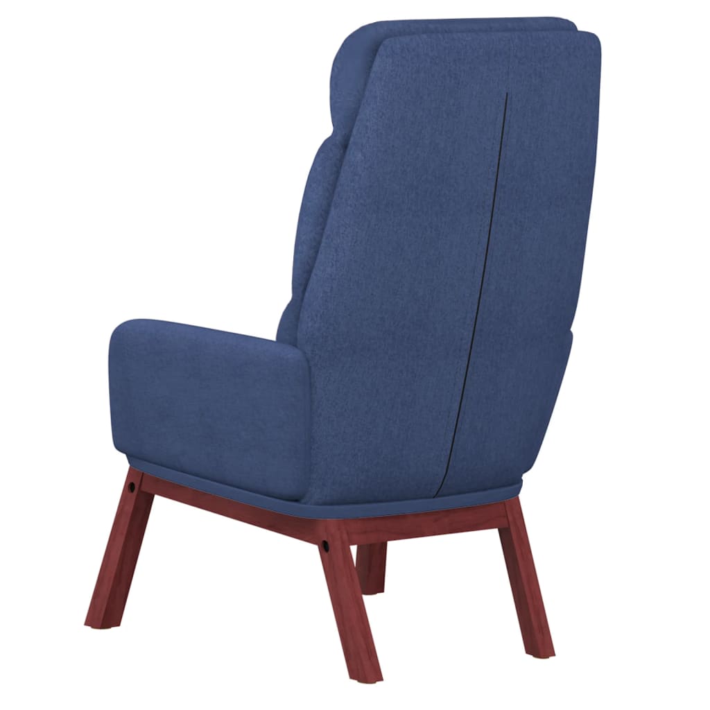 Chaise de relaxation Bleu Tissu Fauteuils vidaXL