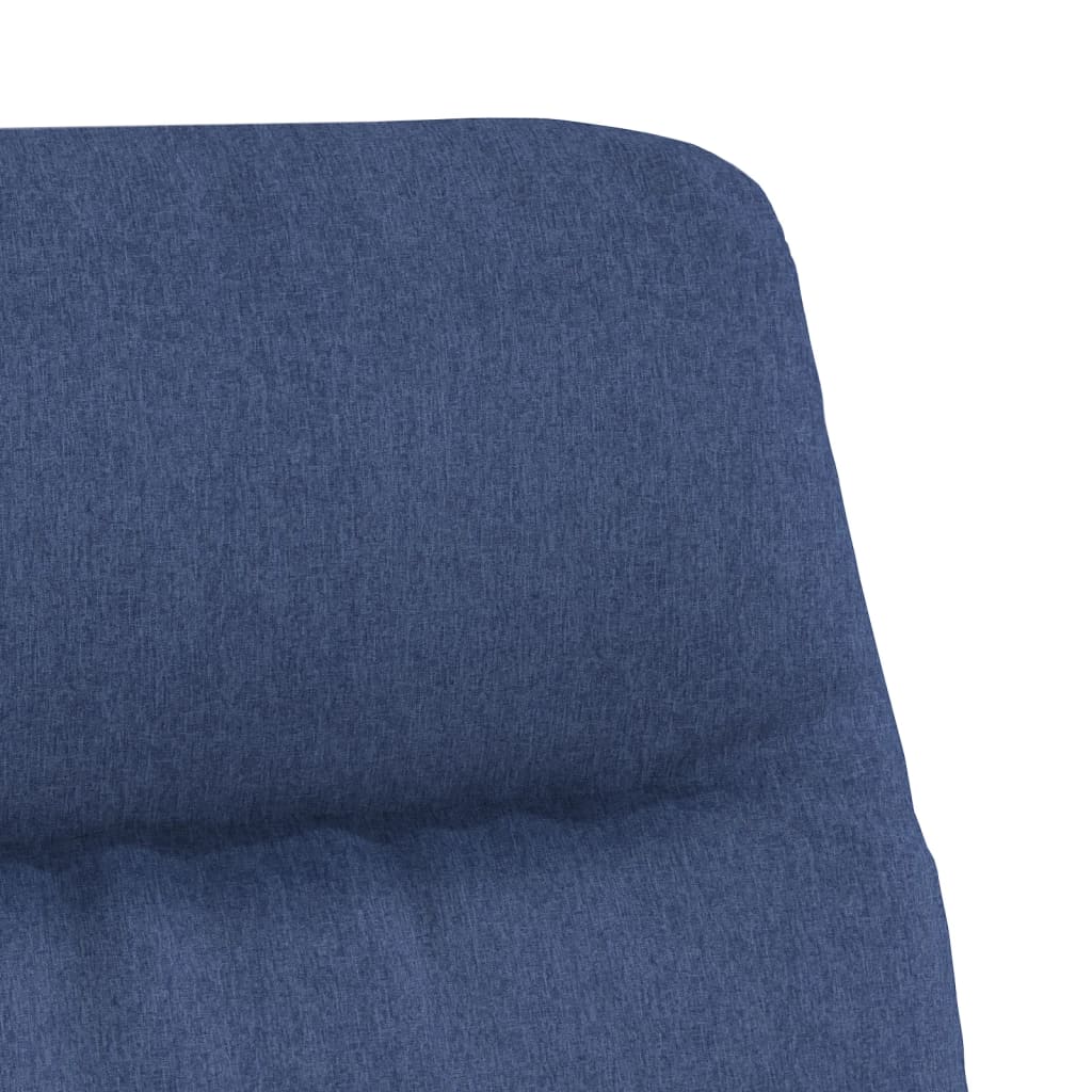 Chaise de relaxation Bleu Tissu Fauteuils vidaXL