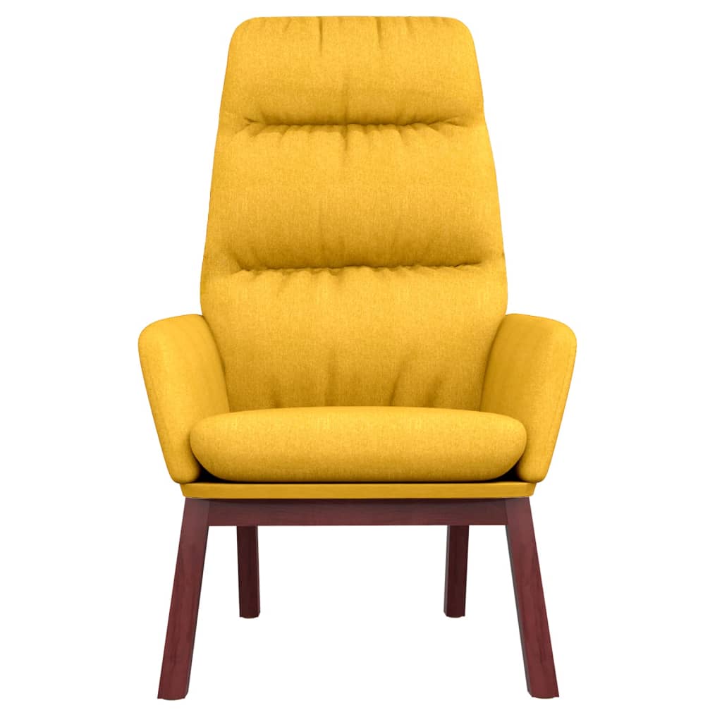 Chaise de relaxation Jaune moutarde Tissu - XIOS