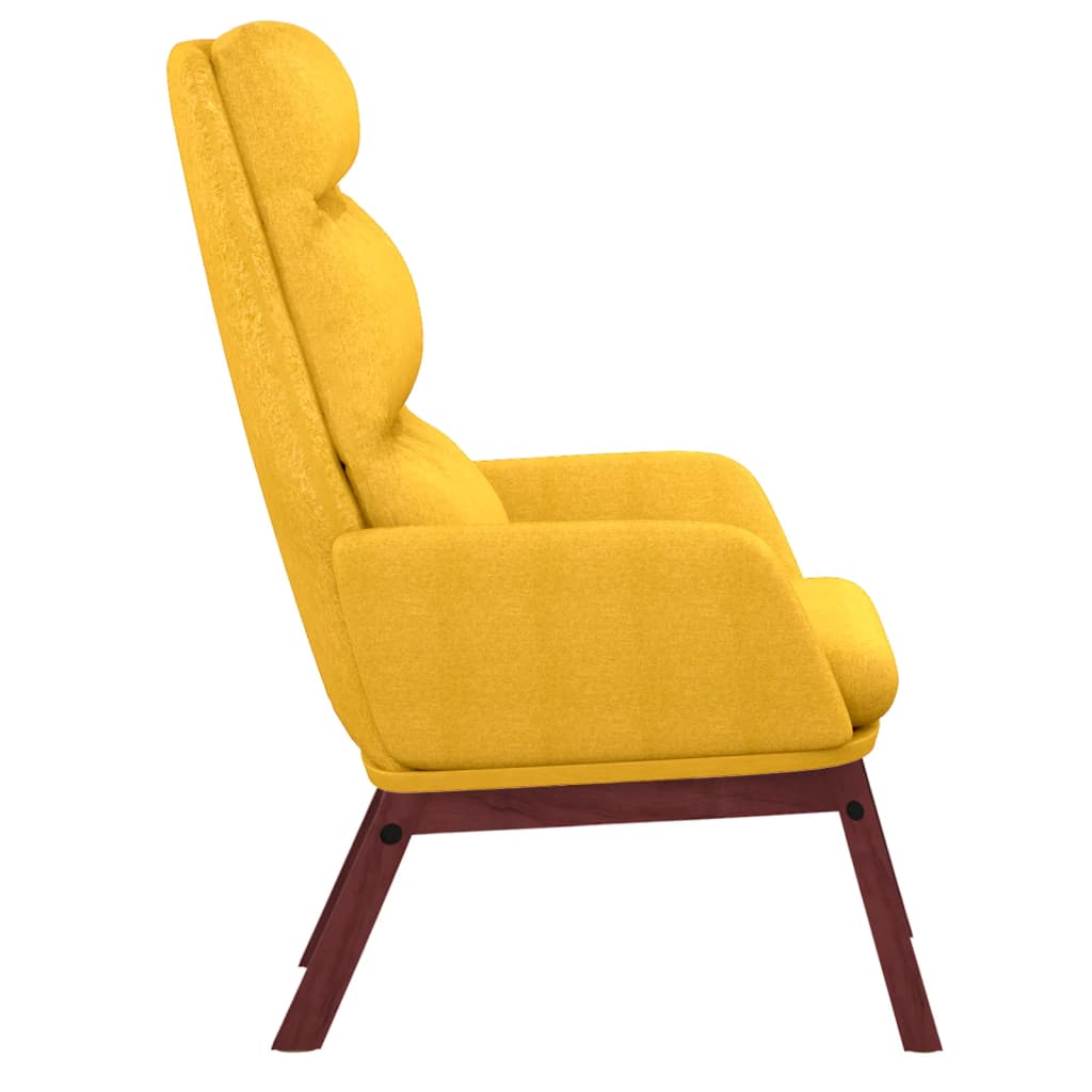 Chaise de relaxation Jaune moutarde Tissu - XIOS