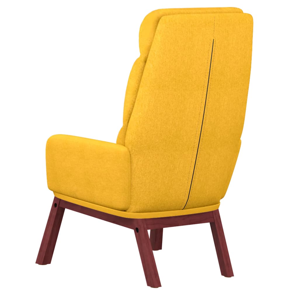 Chaise de relaxation Jaune moutarde Tissu - XIOS