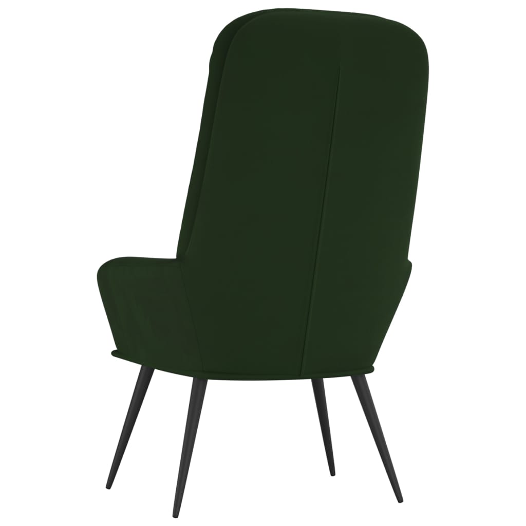 Chaise de relaxation Vert foncé Velours - XIOS