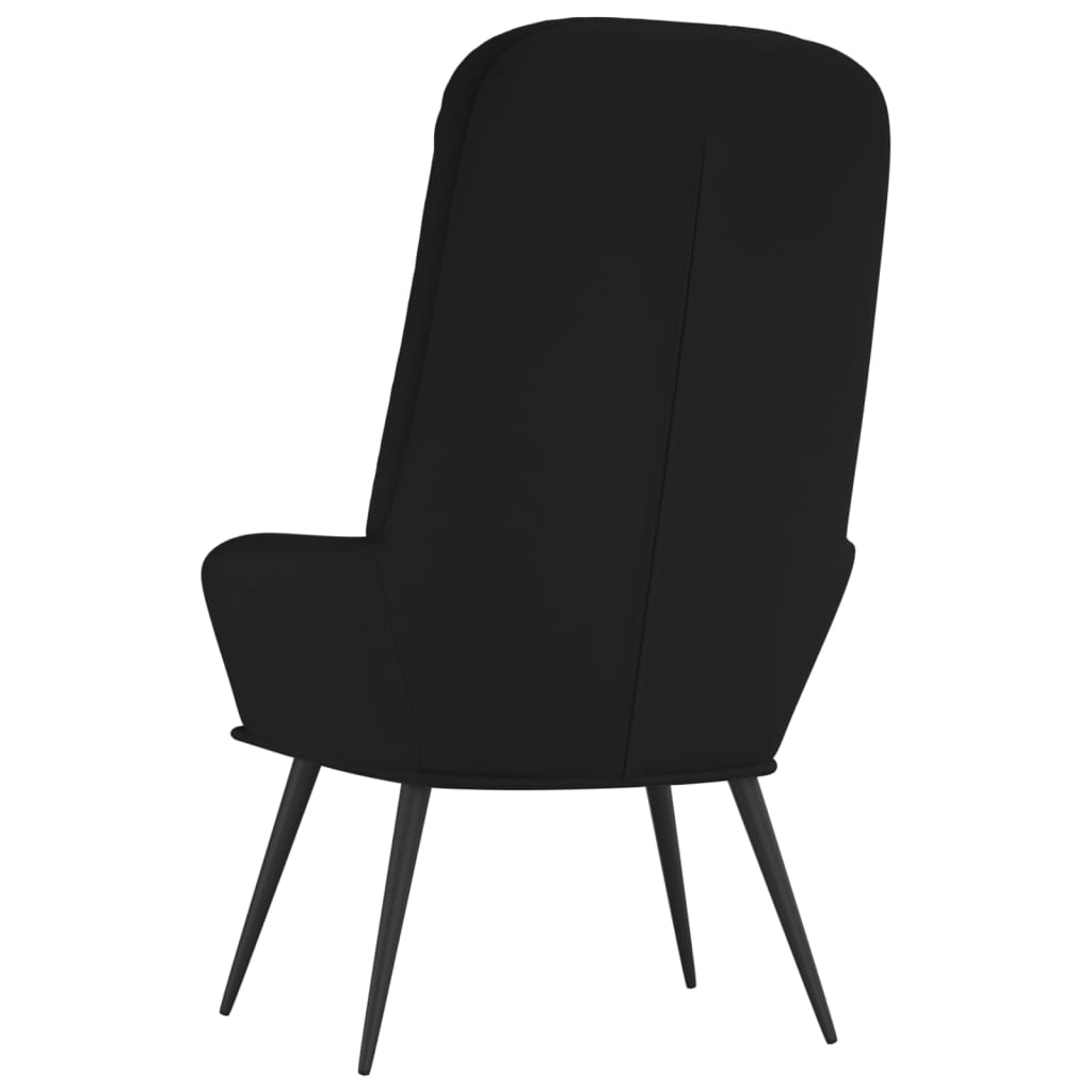Chaise de relaxation Noir Velours - XIOS