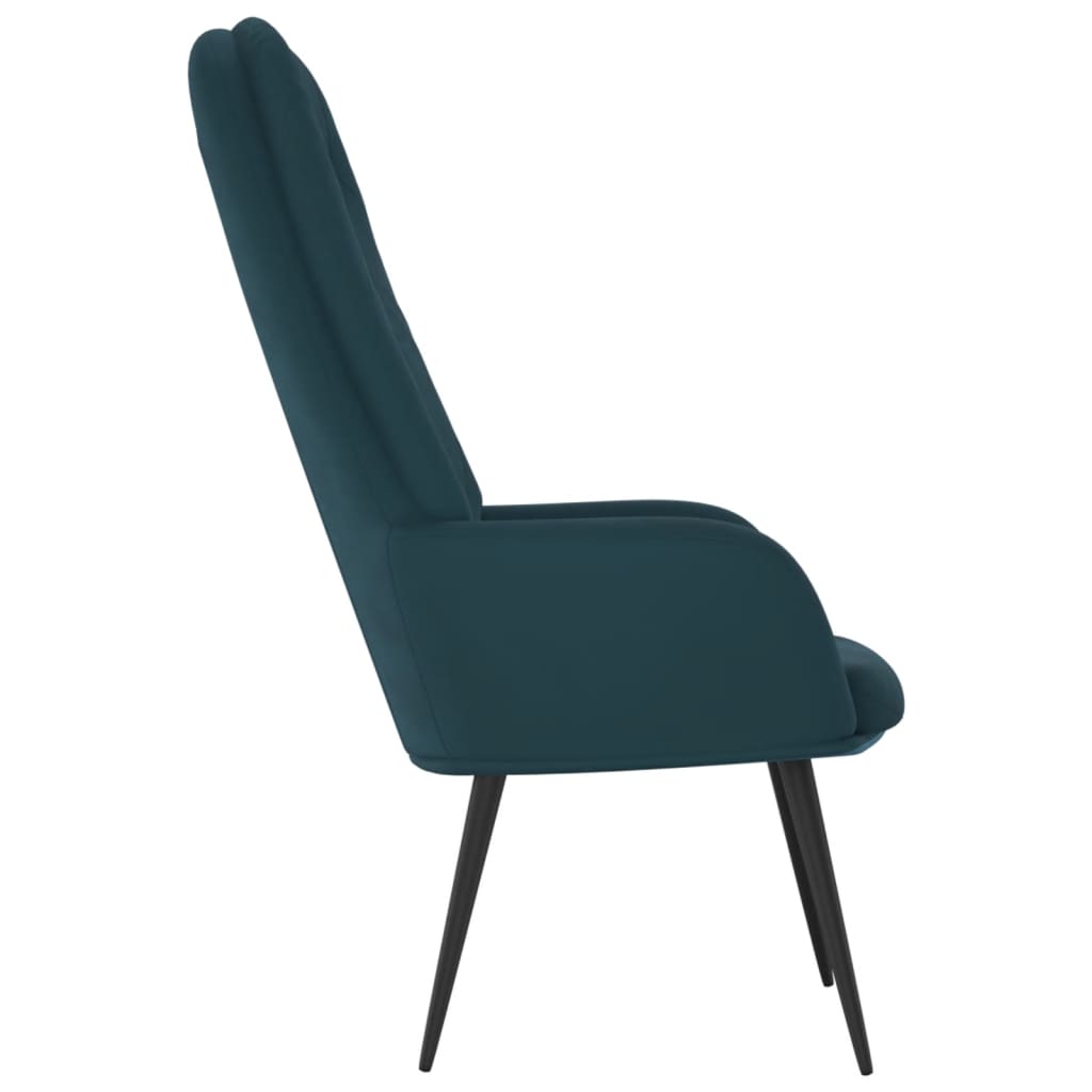 Chaise de relaxation Bleu Velours - XIOS
