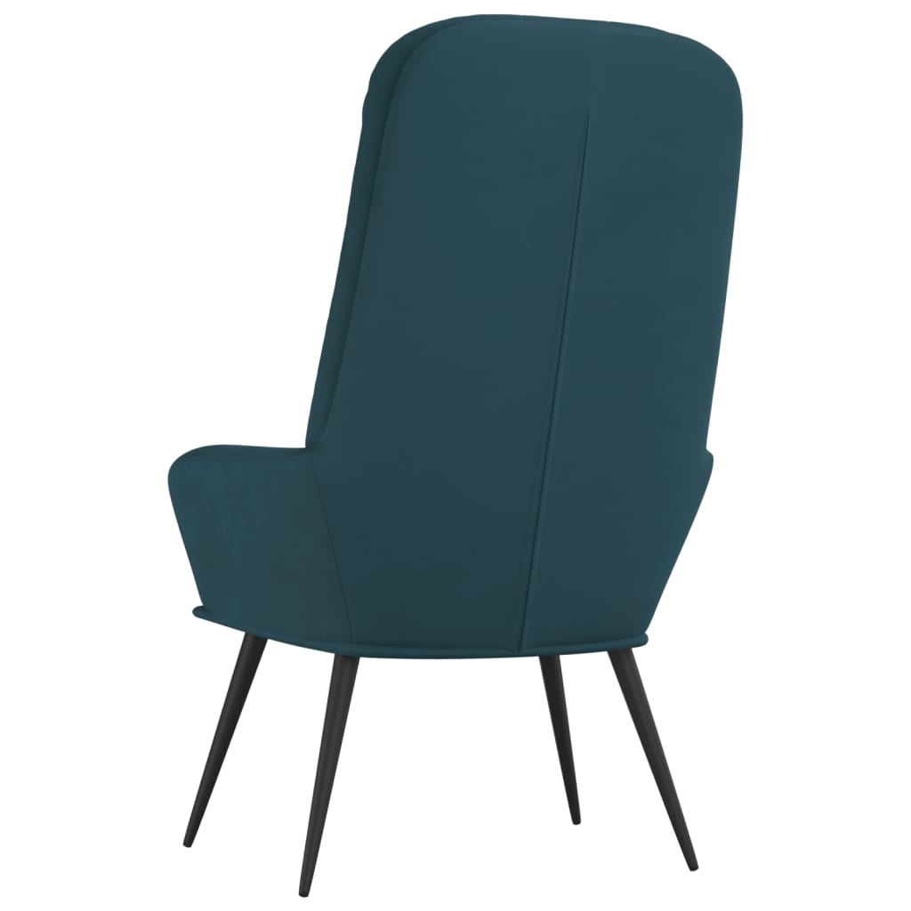 Chaise de relaxation Bleu Velours - XIOS