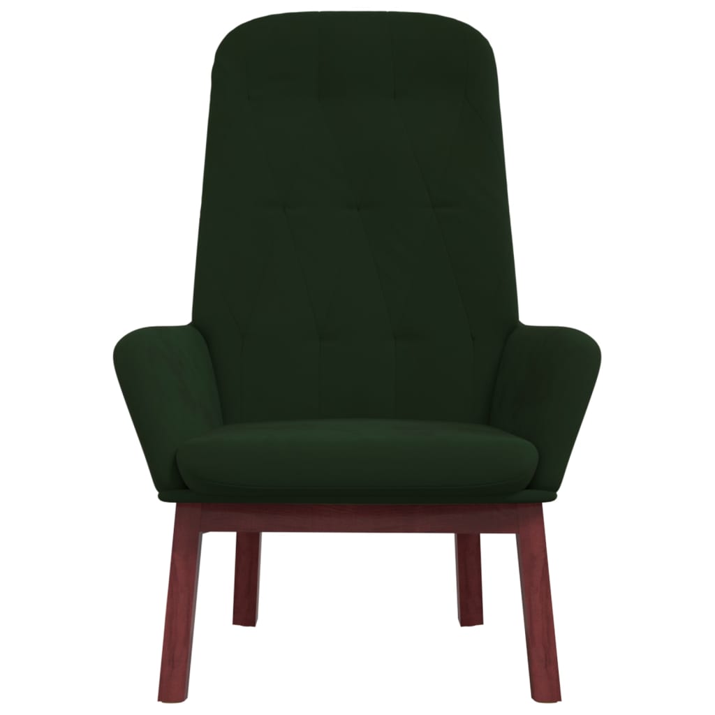 Chaise de relaxation Vert foncé Velours - XIOS