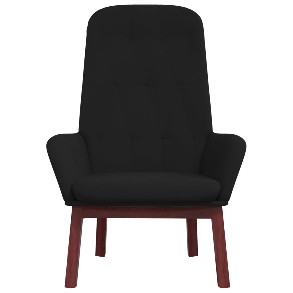 Chaise de relaxation Noir Velours - XIOS