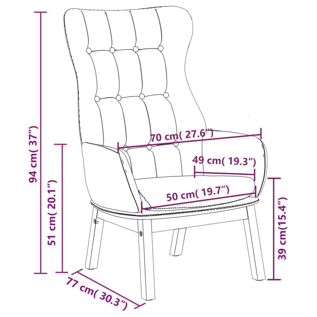 Chaise de relaxation Crème Tissu - XIOS