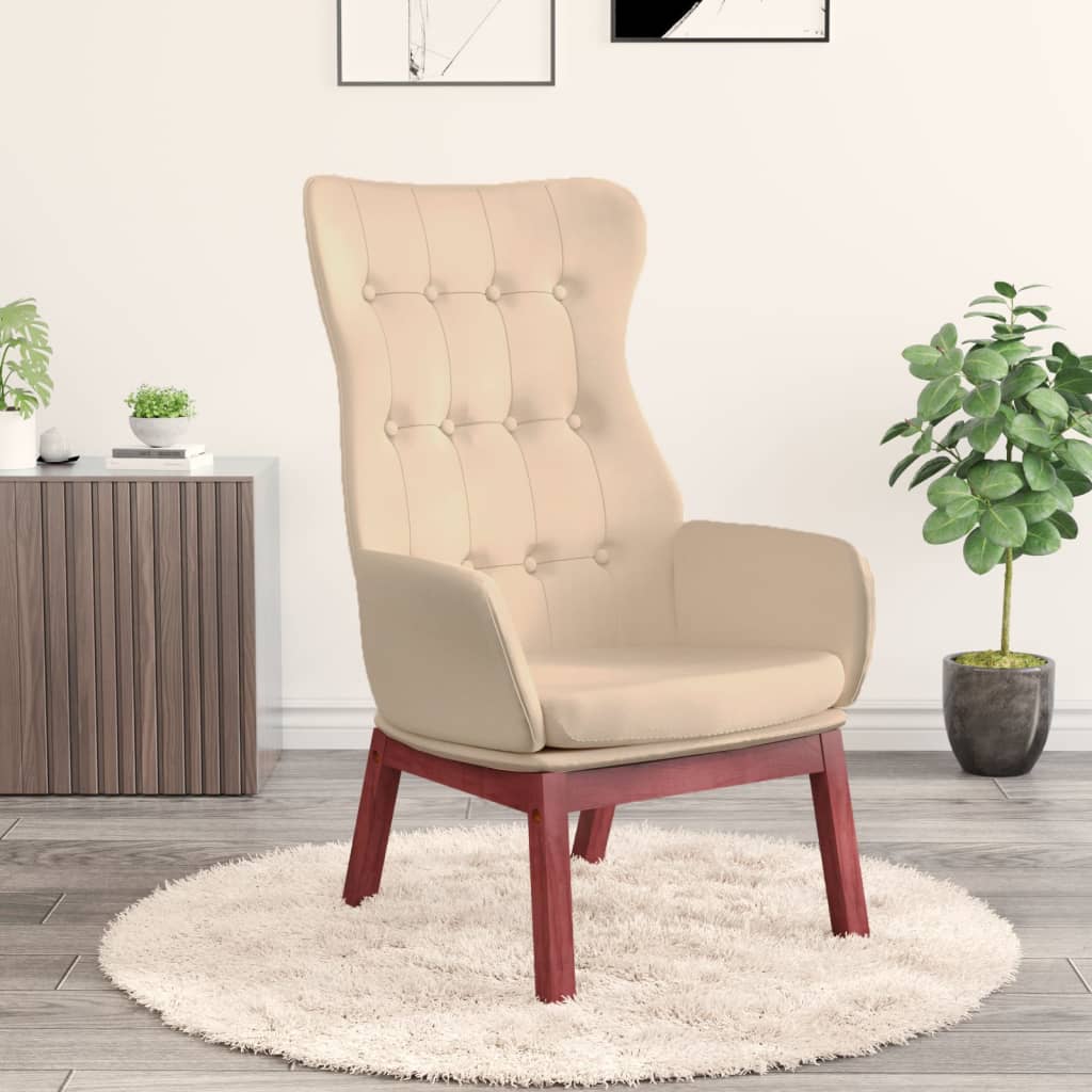 Chaise de relaxation Crème Tissu - XIOS
